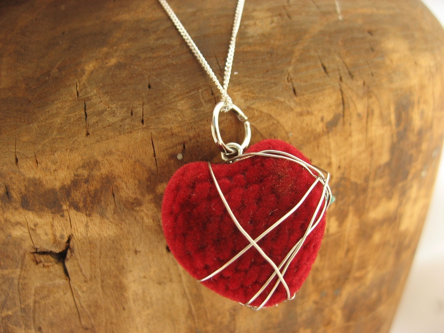 There's a Bluebird in my Heart Charm Necklace with Sterling Silver Chain inspired by a Charles Bukowski Poem