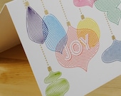 Holiday Card -- Joy Ornaments