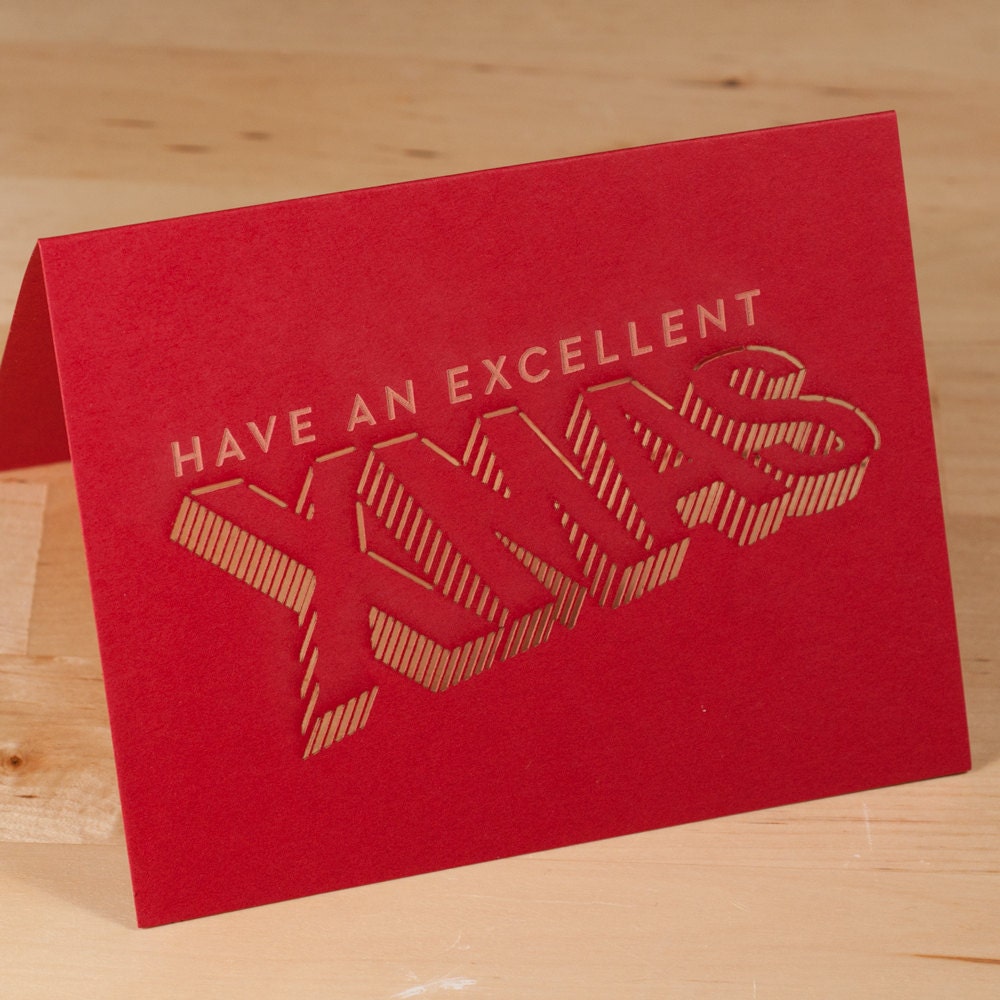 Christmas Card -- Have an Excellent Xmas