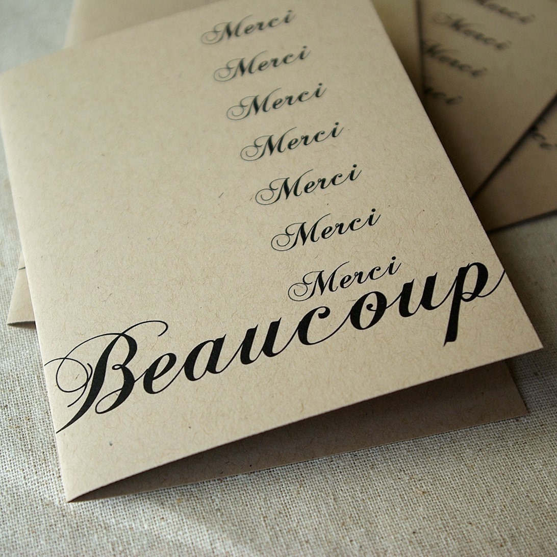 4 Merci Beaucoup Cards