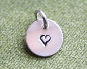 Tiny Sterling Silver Accent Charm - Tiny Heart