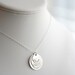 Featured in Midwest Living Magazine - Personalized Stacking Necklace in Sterling Silver - 3 Discs