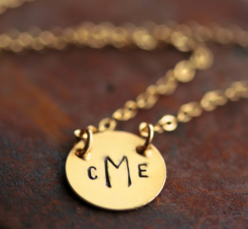 Custom Simplicity Necklace in 14K Gold - Filled - 1/2 inch Hand Stamped Choker