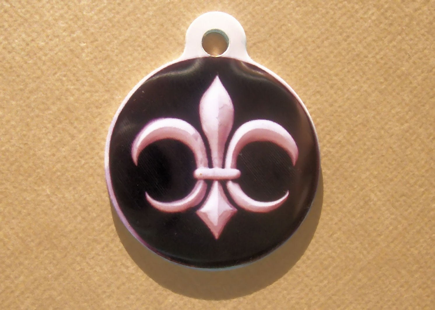 Fleur de lis Custom Dog ID Tag - Custom