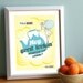 hey good lookin, yellow, tea, print, poster, kitchen, wall, art, teapot