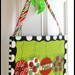 Christmas Ornament Painting on Canvas Hand Painted Art Door Hanger Personalized