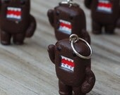 Domo-kun stitch markers