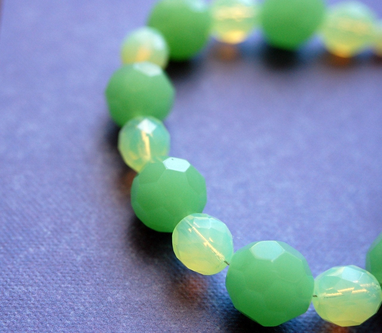 Lemon Lime. Beaded bracelet