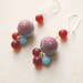Red and Turquoise Earrings. Lola