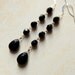 Little Black Dress. Jet Black Dangle Earrings.