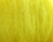 2 oz Lemon Yellow Romney-Texel Wool Batts