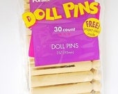Doll Pins - Clothespin doll, pin doll, peg doll supplies
