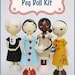 Pretty Ditty Peg Doll Kit - Clothespin Doll Kit