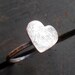 Custom Fingerprint Heart Ring in Rustic Copper