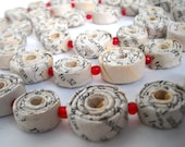 Rolled Paper Garland Upcycled from Romance Novel 9 feet long
