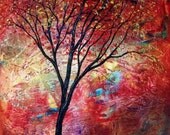 Red Tree Lustre print  by Vadal 8x10