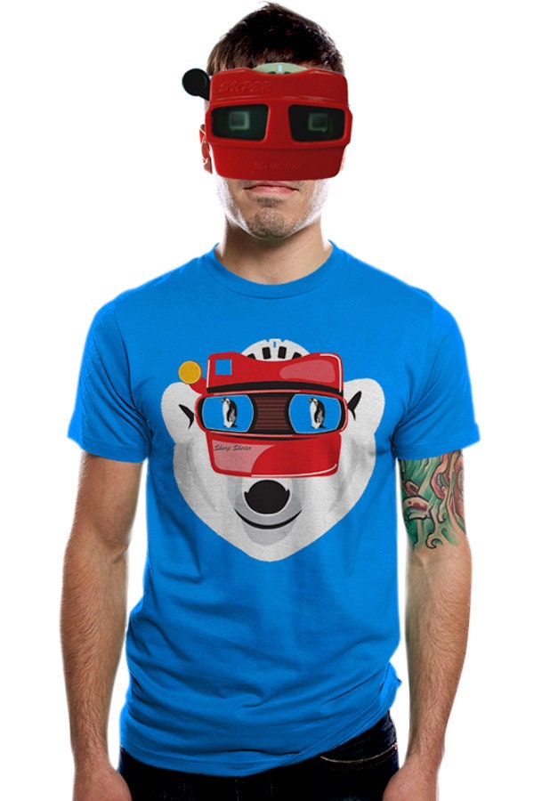 Mens t-shirt, polar bear, penguin, available S L XL 2XL
