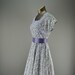 1940s vintage summer dress size small Lilac floral print 40s sweetheart swing wartime era Garden