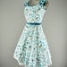 Sweet little 50s butterfly dress size small Novelty print cotton Vintage 1950s garden full skirt Mad Men