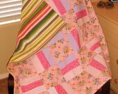 Pink Dragons Baby Quilt