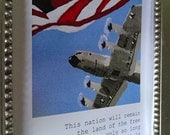 Patriotic Elmer Davis Quote / P3 Orion with Flag (8.5 x 11)