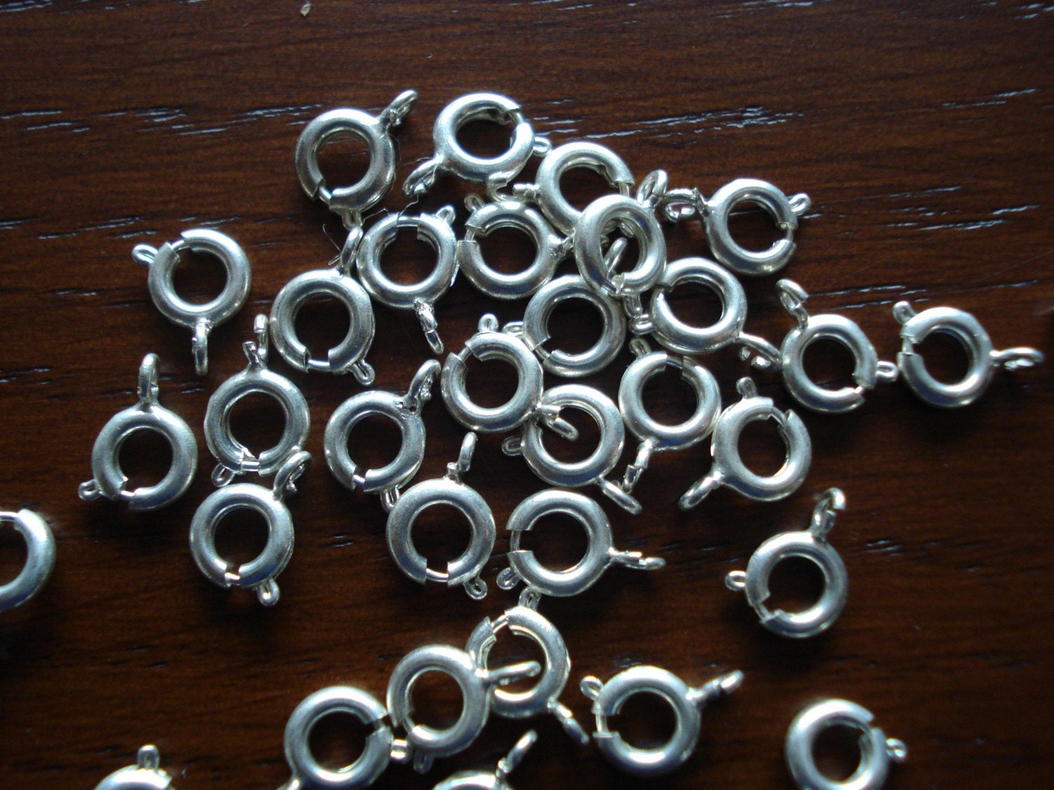 Sterling Silver Spring Ring Clasps ONE DOLLAR