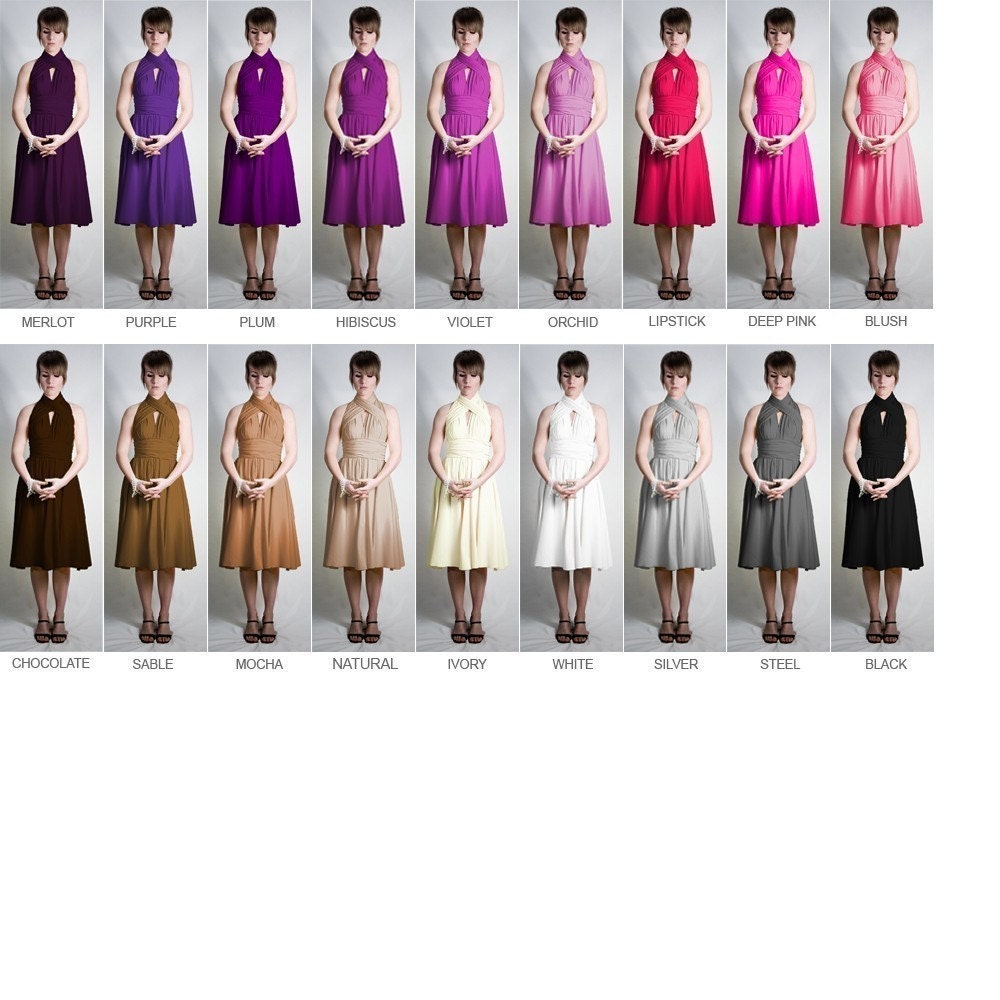 Coda wrap dress, available in 45 colours
