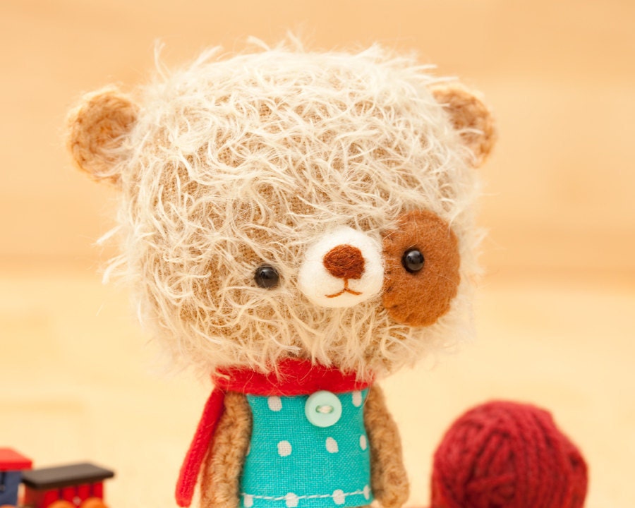Stuffed animal bear - made to order - Mei -