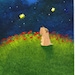 Soft coated Wheaten Terrier Dog Art PRINT Todd Young painting MOON GAZER