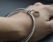 Family Jewel Box, silver  bracelets, set of 3,