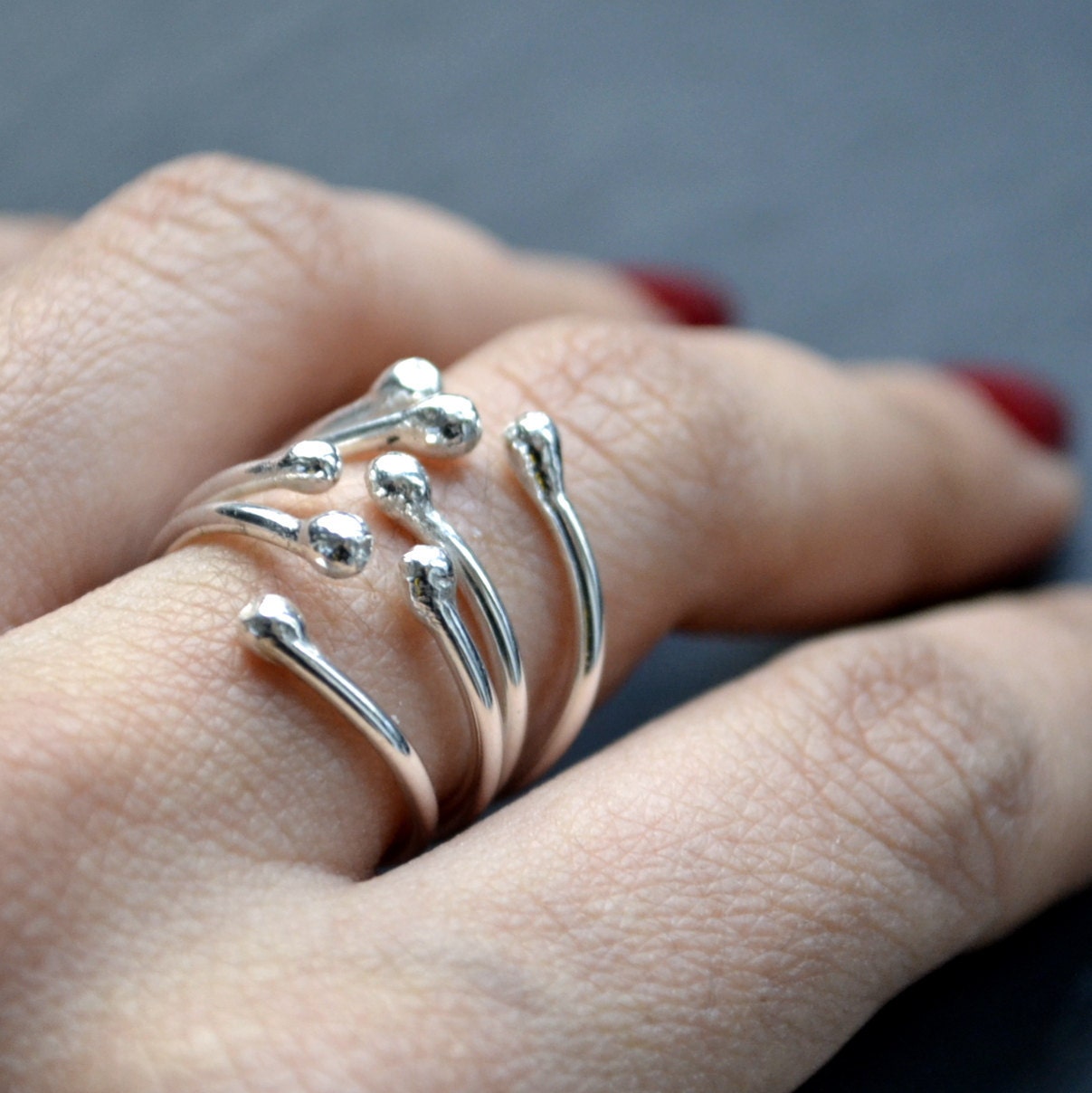 Matchstick's sister sterling silver ring