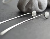 Exclamation Point silver earrings,