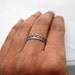 There is no quen without a crown, chic-rock oxidized ring, freeshippingfrance