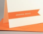 Banner Custom Personalized Stationery / Personalized Stationary Set of 16
