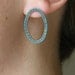 Oval Frame Studs: Turquoise