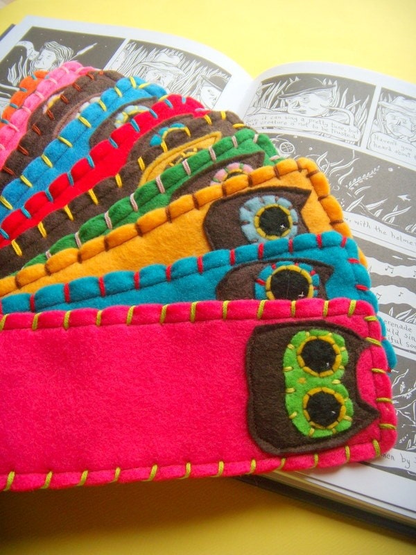 Custom Owly Bookmark - Eco-friendly Felt Owl Bookmark in Your Choice of Colours