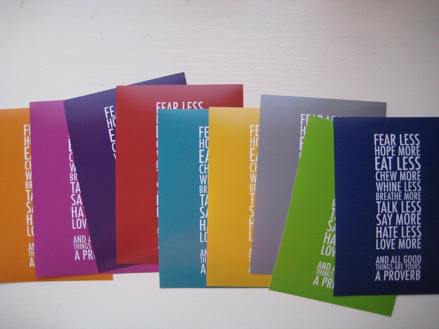 more / less 5x7 print // you pick the color