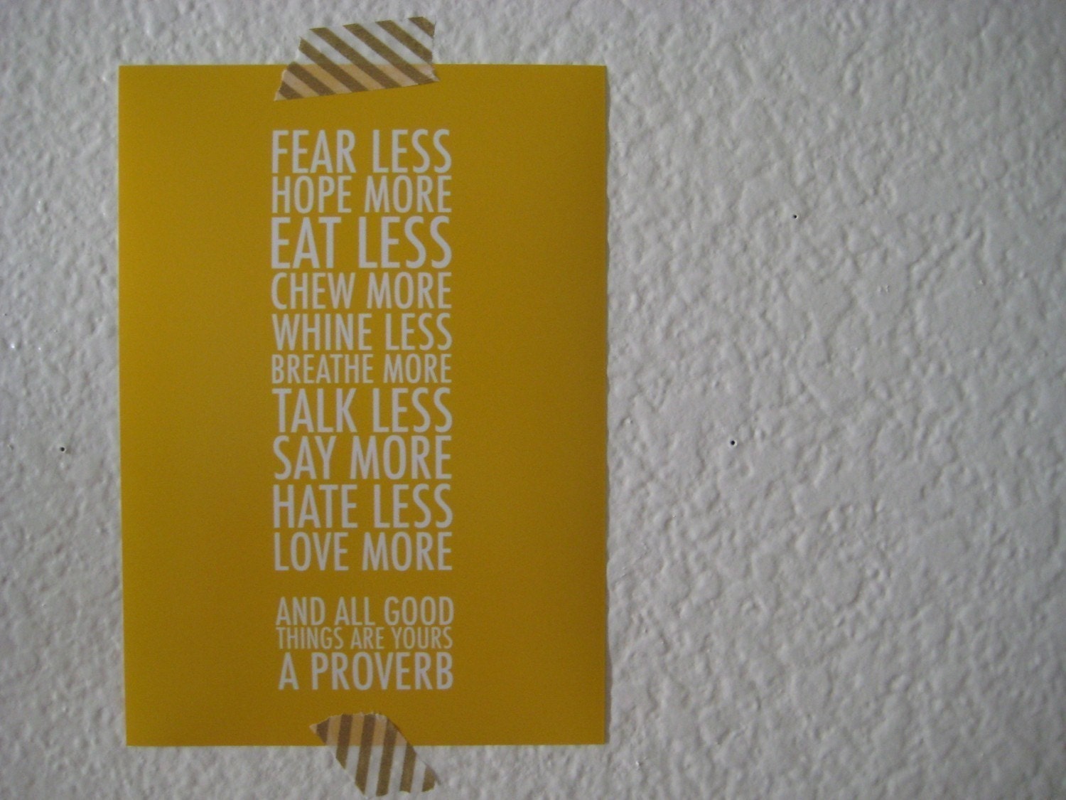 more / less 5x7 print // you pick the color