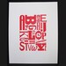 11" x14" Letterpress Alphabet Poster