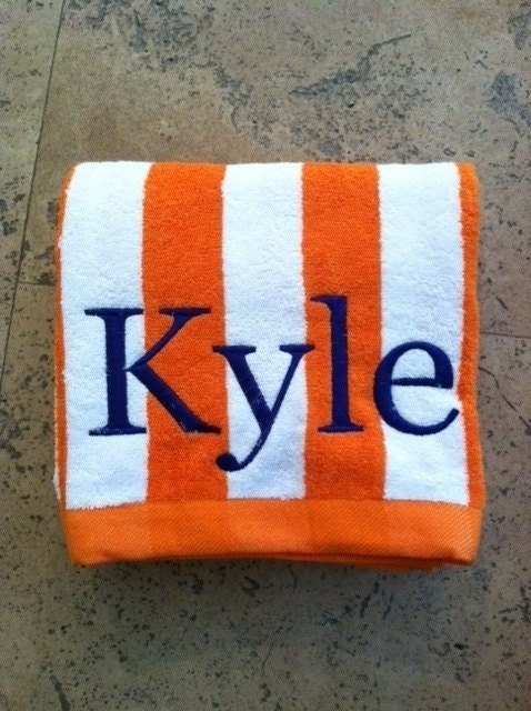 Orange Beach Towel