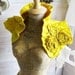 Regal Yellow Dupioni Raw Silk Wrap