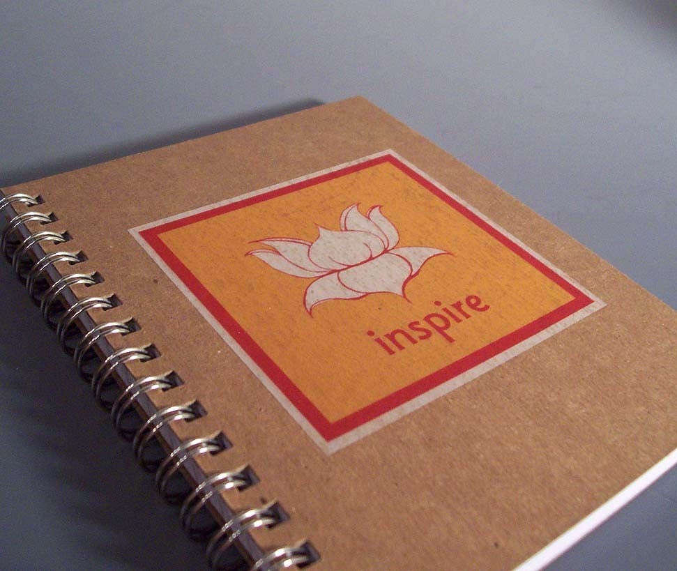 Inspire Spiral Notebook - Large Size - Recycled Paper