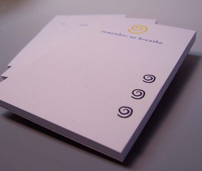 Remember to Breathe Mini Notepads - 3 Total - Recycled Paper