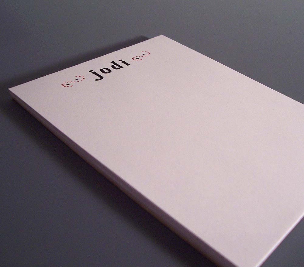 Your Name Here Notepad - You Choose Name, Design, and Paper Color - Recycled Paper