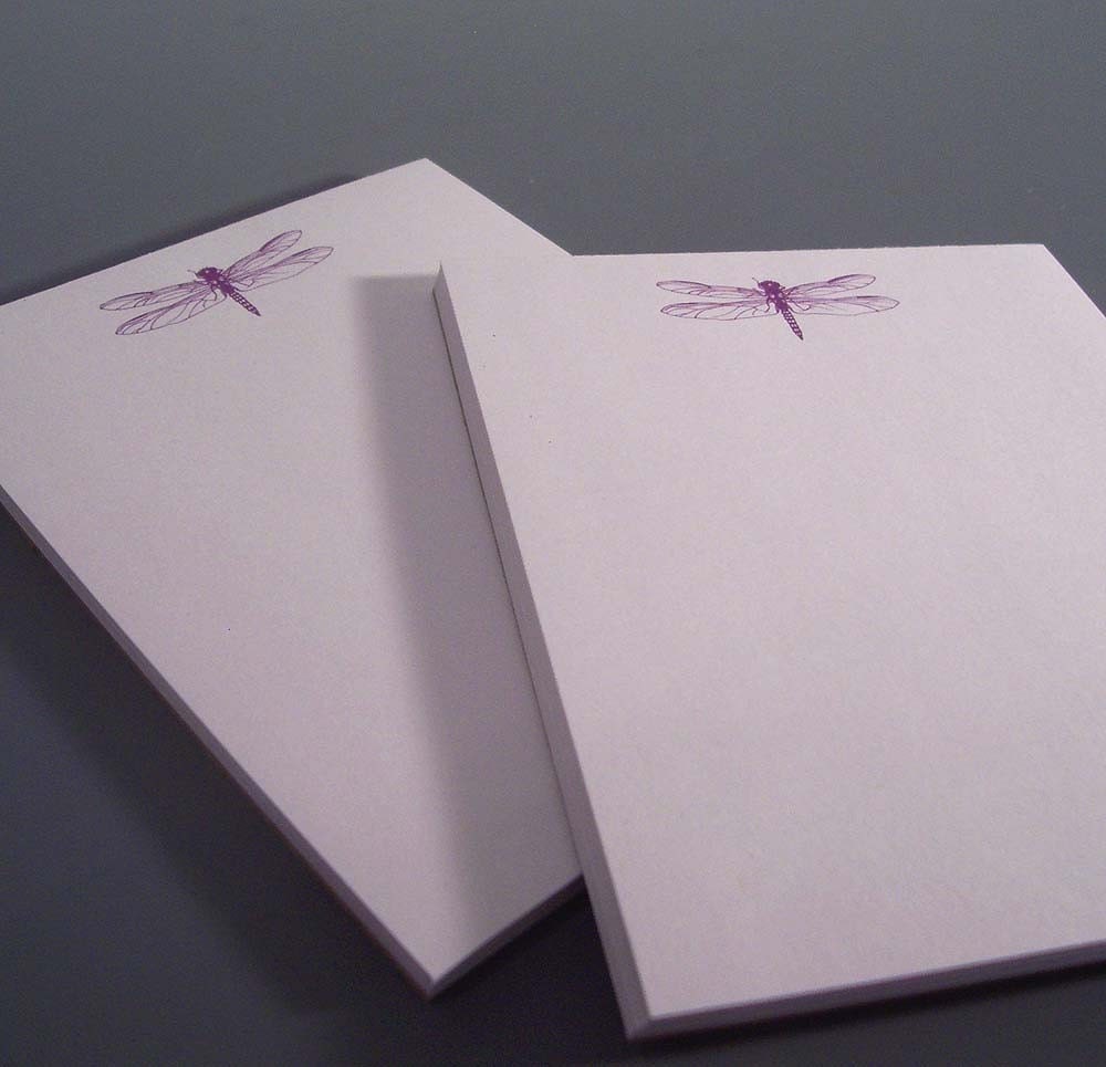 SALE - Dragonfly Notepad - Recycled Paper