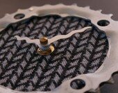 bicycle clock - wool arrows