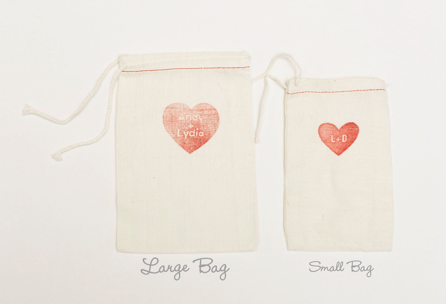Personalized Solid Heart Hand Carved Stamp