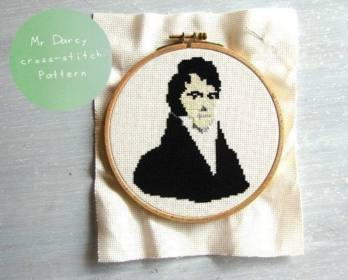 Mr Darcy pattern cross stitch reserved for mglasc