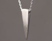 Single Spike Necklace in Sterling Silver