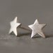 Star Stud Earrings in Sterling Silver